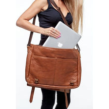 Load image into Gallery viewer, Brad Scott The Rocco Laptop Overnight Messenger Bag (Unisex)
