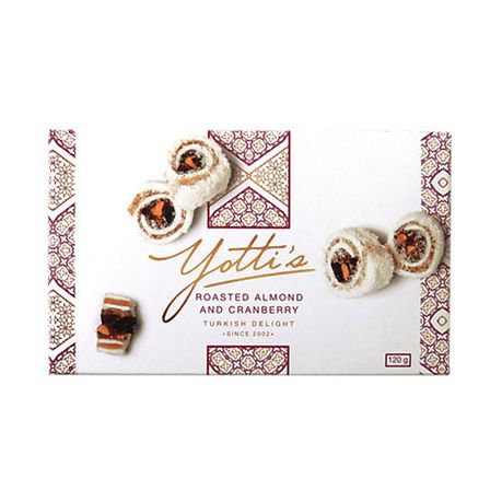 Yottis - Roasted Almond and Cranberry Turkish Delight - 2 x 120g Buy Online in Zimbabwe thedailysale.shop