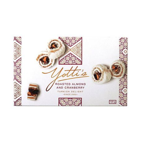 Yottis - Roasted Almond and Cranberry Turkish Delight - 2 x 120g