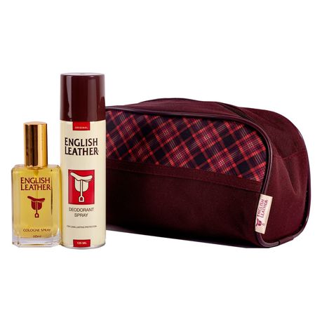 English Leather Original Toiletry Bag with Col & Body Spray Buy Online in Zimbabwe thedailysale.shop