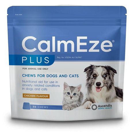 Calmeze Plus Chews For Dogs & Cats 30 Chews Buy Online in Zimbabwe thedailysale.shop