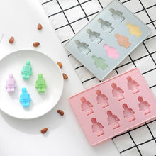 Load image into Gallery viewer, 8 Robot Baby Food DIY Silicone Mould for Chocolate, Candy, Gummy
