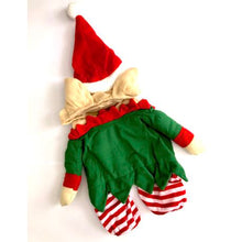 Load image into Gallery viewer, Pet 'Walking' Christmas Elf Costume with Arms - Large
