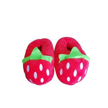 Load image into Gallery viewer, Soxy Lady -Strawberry Kids Slippers -Kids Sizes - 9 -12 - one size
