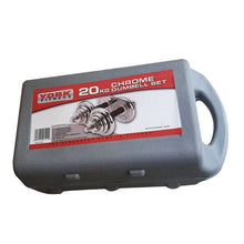 Load image into Gallery viewer, York 20kg Chrome Dumbbell Set
