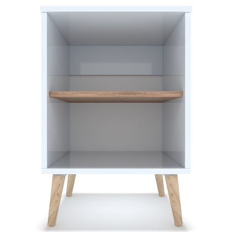BAM! Scandi Bedside/Nightstand - White/Oak Buy Online in Zimbabwe thedailysale.shop