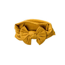 Load image into Gallery viewer, All Heart Yellow Headband With Bow
