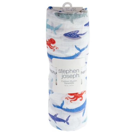 Stephen Joseph Muslin Blanket Shark Buy Online in Zimbabwe thedailysale.shop