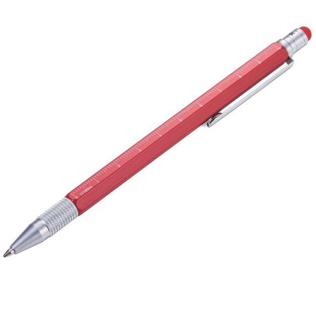 TROIKA Multitasking Ballpoint Pen CONSTRUCTION SLIM - Red Buy Online in Zimbabwe thedailysale.shop