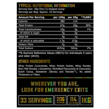 Load image into Gallery viewer, The Rogue Legion Mad Dog Whey Protein 1kg - Salted Caramel
