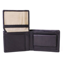 Load image into Gallery viewer, Nuvo - 073 Genuine Leather Men's bi-fold Wallet - Black
