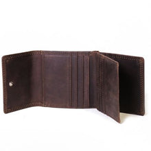 Load image into Gallery viewer, Nuvo - AW119 Brown Leather Men's Trifold Wallet
