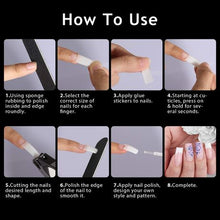 Load image into Gallery viewer, Clear False Pre-Cut Nail Tips - 100 Piece
