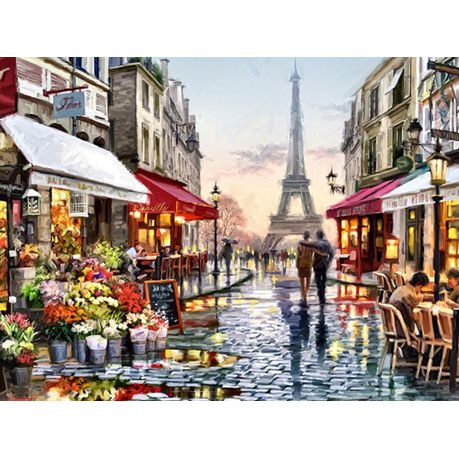 Diamond Painting - Paris Streets - 40cm x 50cm