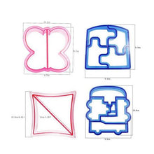 Load image into Gallery viewer, 11 Piece Sandwich Bread Crust Kids Cookie Cutter Molds
