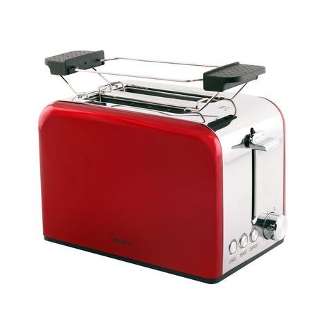 Midea - 2 Slice Toaster - Red