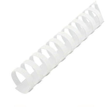 Load image into Gallery viewer, GBC: 10mm 21 Loop PVC Binding Combs - White (100 Pack)
