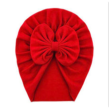 Load image into Gallery viewer, Baby Girl Turban - Red &amp; Golden
