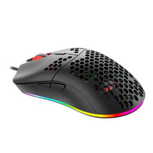 Load image into Gallery viewer, HAVIT Gamenote HONEYCOMB 6400DPI Lightweight RGB Gaming Mouse - Black
