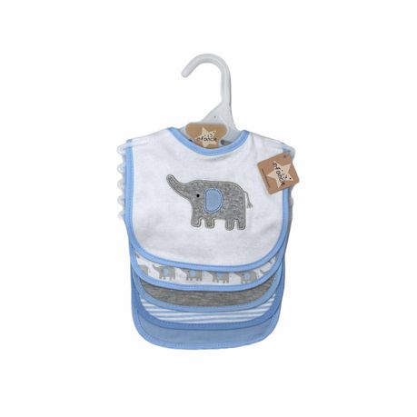 Baby Bib Set 5 Piece - Blue Elephant Buy Online in Zimbabwe thedailysale.shop