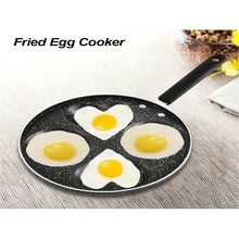 Load image into Gallery viewer, Non-Stick 4 Hole Breakfast Frying Pan-Black
