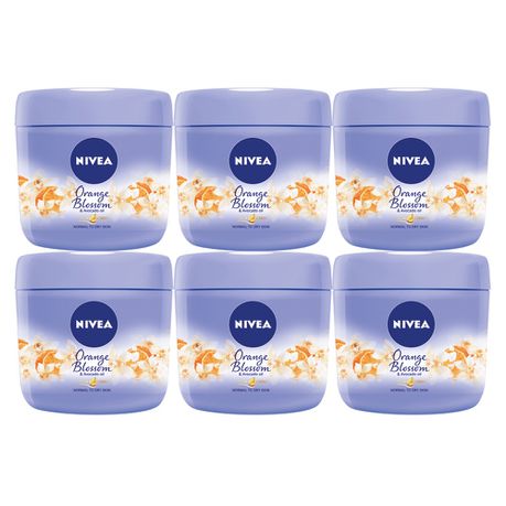 NIVEA Orange Blossom Body Cream - 6 x 400ml
