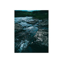 Load image into Gallery viewer, Sahara - Rocks and Water photographic Print - Brown Framed Table Piece
