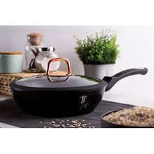 Load image into Gallery viewer, Berlinger Haus 24cm Marble Coating Deep Fry Pan with Lid - Black Rose Edition

