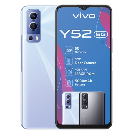 Vivo Y52 5G Single Sim 128GB - Polar Blue Buy Online in Zimbabwe thedailysale.shop