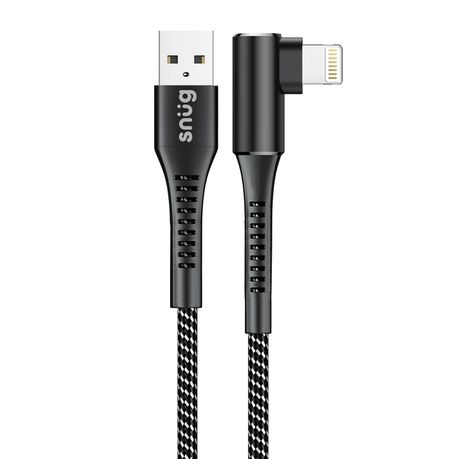 Snug O-Copper MFI Cable With Stand Function 12W 1.2 Meter-Black/Silver Buy Online in Zimbabwe thedailysale.shop