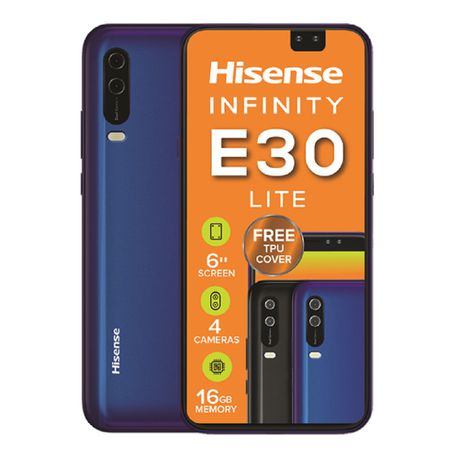 Hisense Infinity E30Lite 16GB Single Sim - Nebula Blue Buy Online in Zimbabwe thedailysale.shop