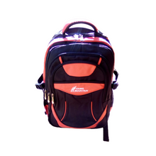 Load image into Gallery viewer, Camel mountain school backpack bag - Black &amp; Red
