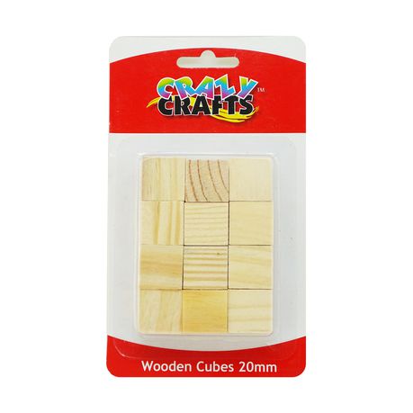 Wooden Cubes 20mm - 12 pcs Buy Online in Zimbabwe thedailysale.shop
