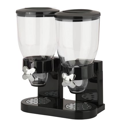 Double Cereal Dispenser - Black Buy Online in Zimbabwe thedailysale.shop
