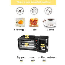 Load image into Gallery viewer, 3-in-1 Home Multi-Functional Breakfast Maker Coffee Mechanical Oven Mini
