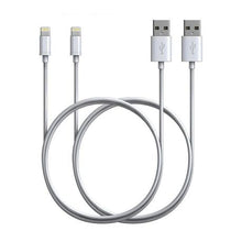 Load image into Gallery viewer, World Choice iPhone USB Charging Cable for iPhone 5 &amp; 6 &amp; 7 &amp; 8 &amp; X Pack 2
