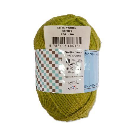 Cindy Olefin Yarn 100g Pack of 5 - Olive - CND06 Buy Online in Zimbabwe thedailysale.shop
