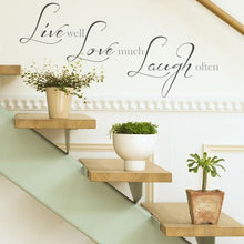 Load image into Gallery viewer, Fantastick - Live Well Vinyl Wall Poetry
