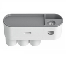 Load image into Gallery viewer, Woo Toothbrush Holder With Auto Toothpaste Squeezer and Storage Shelves
