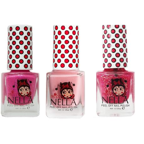 Miss Nella Pink Glitter Attack - Peel Off, Water Base for Kids Nail Polish Buy Online in Zimbabwe thedailysale.shop