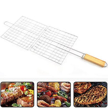 Load image into Gallery viewer, Camping Braai BBQ Foldable Grilling Basket 2 Set
