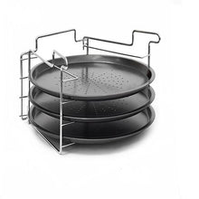 Load image into Gallery viewer, 3 Piece Stackable Pizza Pan &amp; Stand
