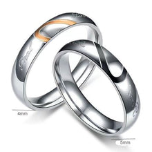 Load image into Gallery viewer, #11 Stainless Steel Couple Rings-Black(RG-DC012-BK-11)
