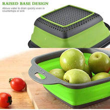 Load image into Gallery viewer, Collapsible Colander 4 Piece Set - Green (4 Piece Value Pack Bundle)
