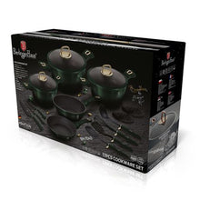Load image into Gallery viewer, Berlinger Haus 17-Piece Non-Stick Marble Coating Cookware Set - Emerald

