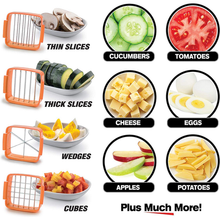Load image into Gallery viewer, Bufftee Nicer Dicer Quick Slicer for Food - Cheese Dicer
