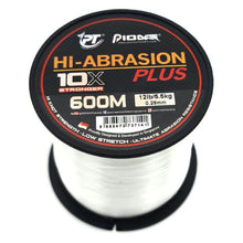 Load image into Gallery viewer, Pioneer High Abrasion 600m Clear Fishing Line 0.26mm - 12lb/5.5kg
