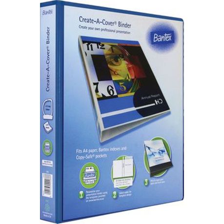 Bantex 4 D-Ring Presentation Binder - Blue Buy Online in Zimbabwe thedailysale.shop
