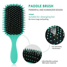 Load image into Gallery viewer, Heartdeco Detangling Paddle Hair Brush Blow Dry Styling Comb 4 Piece Set
