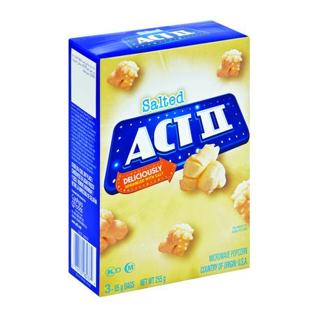 ACT II Salted Flavoured Microwave Popcorn 255g Buy Online in Zimbabwe thedailysale.shop